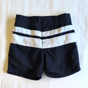h&t navy blue stripe outdoor activewear board shorts 2T toddler boys